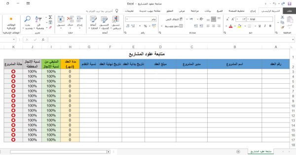 متابعة عقود المشاريع